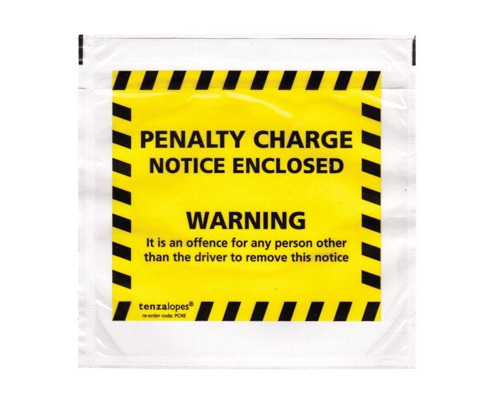 Penalty Charge Notice Envelopes